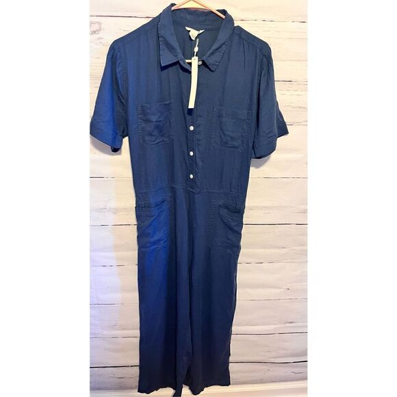 Caslon Linen Blend Utility Jumpsuit - Picture 4 of 8